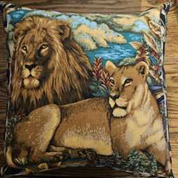 Lion Pillow Cover, 14 X Decorative Cover - thumbnail 2
