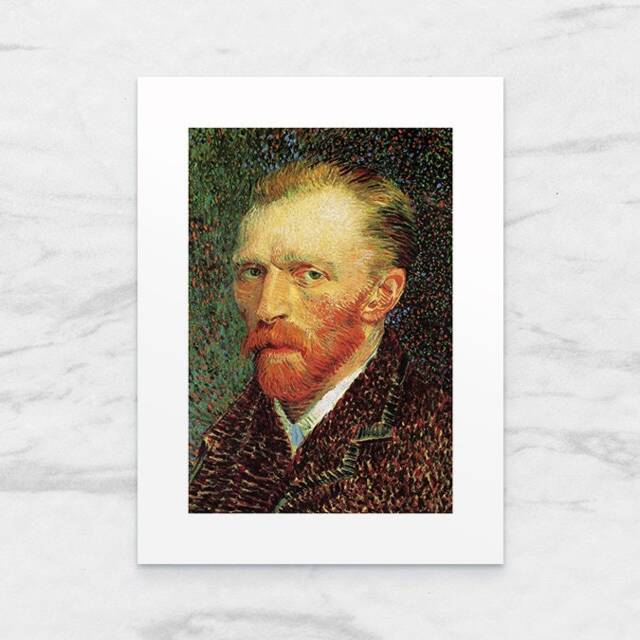 Photo Art Print With Passe-Partout Vincent Van Gogh Autoportret 18x24 cm - image 1