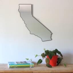 California Mirror/Wall State Outline Silhouette San Francisco Ca Art Shape Modern Decor - thumbnail 3