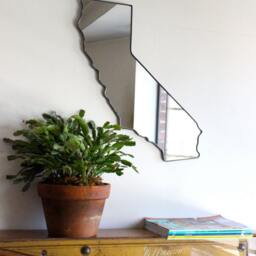 California Mirror/Wall State Outline Silhouette San Francisco Ca Art Shape Modern Decor - thumbnail 4