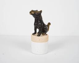 Tiger Myth Bronze Figurine, 3.8 - thumbnail 1