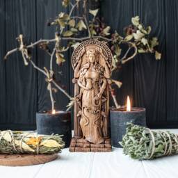 Hecate, Hekate Figurine, Greek Goddess, Pagan Wiccan, Wicca, Altar, Druid, Witches, Gaelic - thumbnail 2