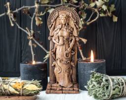 Hecate, Hekate Figurine, Greek Goddess, Pagan Wiccan, Wicca, Altar, Druid, Witches, Gaelic - thumbnail 1