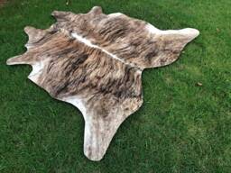 Special Cowhide Rugs 120cm X - For Bedroom Brown White Black Natural Hair On Hides Leather Area Rug - thumbnail 1