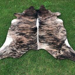 Special Cowhide Rugs 120cm X - For Bedroom Brown White Black Natural Hair On Hides Leather Area Rug - thumbnail 3
