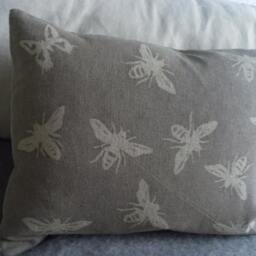 Hand Printed Queen Bee & Little Bees Cushion Pair Covers - thumbnail 2