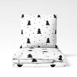Christmas Tree Monochrome Bedding, Duvet Covers, Fitted Sheets, Kids & Baby Children's Room Decor, 1st - thumbnail 3
