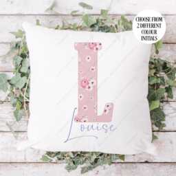 Personalised Flower Gift, Roses Cushion, Floral Gift For Grandma, Friend, Mum, Chic Rose - thumbnail 2