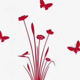Flower Wall Decals For Nursery Decor - Butterfly Decal Girls Bedroom Dragonfly Stickers Kids Room Or Playroom Art - thumbnail 3