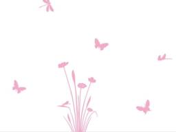 Flower Wall Decals For Nursery Decor - Butterfly Decal Girls Bedroom Dragonfly Stickers Kids Room Or Playroom Art - thumbnail 1