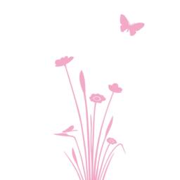 Flower Wall Decals For Nursery Decor - Butterfly Decal Girls Bedroom Dragonfly Stickers Kids Room Or Playroom Art - thumbnail 2