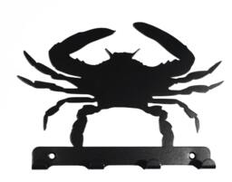 Crab Silhouette Key Hook Rack - Metal Wall Art