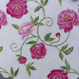 Peony Pink Flower Heart Slate Plaque Wall Hanging White Decoration Large 20cm, Christmas Gifts - thumbnail 3