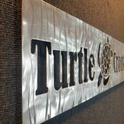 Turtle Crossing Sign - Metal Xing Wall Art No Rust Decor Lover Beach House Patio - thumbnail 3