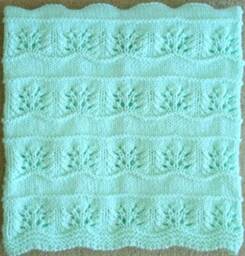 New Handmade Pastel Green Mint Knit Crochet Baby Afghan Blanket Throw Newborn Infant Soft Floral - thumbnail 2
