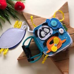 Personalised Felt Quiet Book From 6 Month To 2 Years, Educational Book, Felt Busy Book, Baby Activity Book. Kids - thumbnail 2
