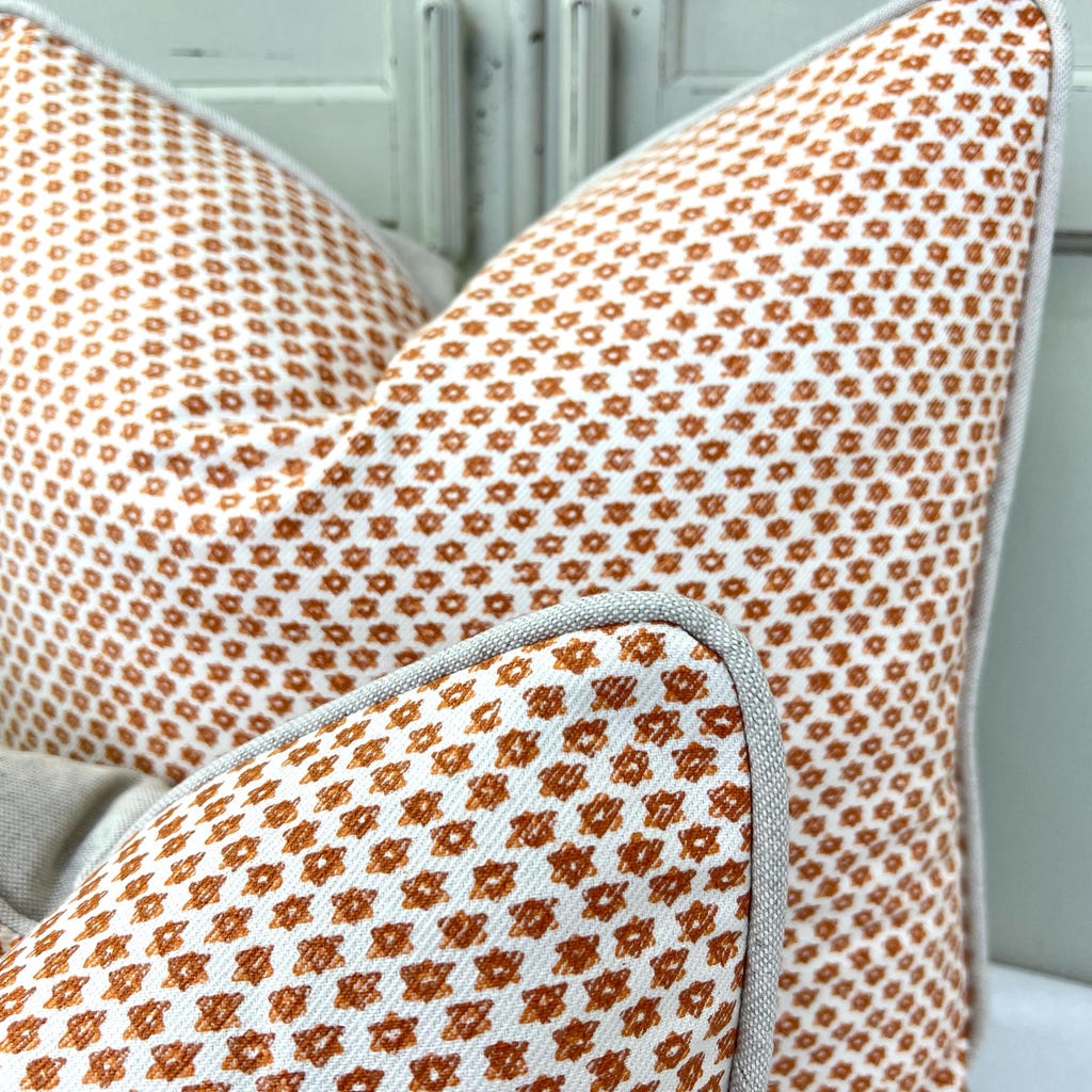 Cushions Made in Fermoie Marden Luxury Designer Decorative Tan