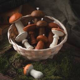 Mushroom Candles, Decoration, Autumn Decor, Home Beeswax Gift For Friend, Forest Candle - thumbnail 3
