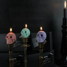 Skull Candles Gift Box - Pastel Goth Vegan Decor Gothic Christmas Gifts For Her Handmade By The Blackened Teeth - thumbnail 2