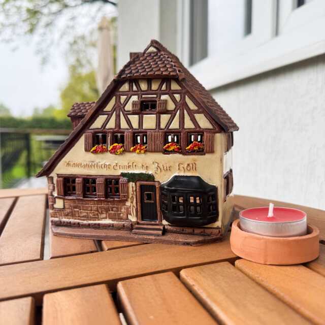 Rothenburg Candle House Handmade Ceramic German Village Decor - image 1