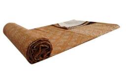 Handblock Print Indian Kantha Quilt, Bedspread, Coverlet, Throw Size Queen - thumbnail 3