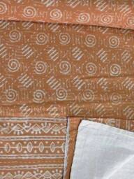 Handblock Print Indian Kantha Quilt, Bedspread, Coverlet, Throw Size Queen - thumbnail 4