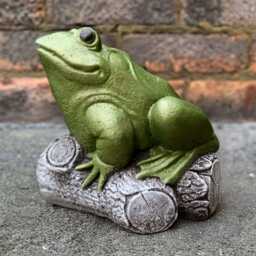 Unique Frog Statue Concrete Sculpture Stone Animal Of The Swamp Water Decoration Front Door Ornament Frog Lover Gift Yard Art - thumbnail 3