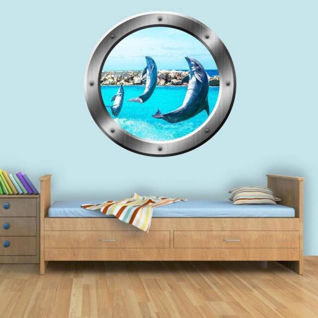 Scenic Landscape Wallpaper, Fake Window Decal, Wall Mural Art Beach Room Decor - Vwaq Sp26 - image 1