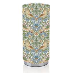 Handmade William Morris Design , Chrome Base Pad Lamp/Nightlite, Home Decor Gift, Made in Uk, Floral - thumbnail 4