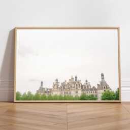 Chambord Castle Print Loire Valley Photography, France Wall Art - thumbnail 2