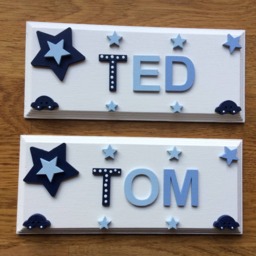 Personalised Children's Bedroom Nursery Wooden Name Door Wall Sign Plaque. Nursery Room Decor.gift.name Bedroom - thumbnail 2