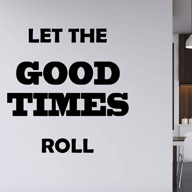 Vwaq Let The Good Times Roll Wall Decal - Positivity Stickers Quotes Decor - image 1