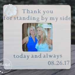 Personalized Maid Of Honor Frame - Thank You Bridesmaid Gift, Wedding Keepsake - thumbnail 2