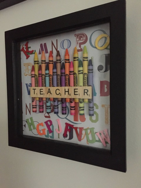 Teacher Scrabble Frame Handmade Thank You Gift Christmas Unique - image 1