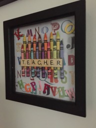 Teacher Scrabble Frame Handmade Thank You Gift Christmas Unique - thumbnail 1