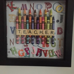 Teacher Scrabble Frame Handmade Thank You Gift Christmas Unique - thumbnail 3