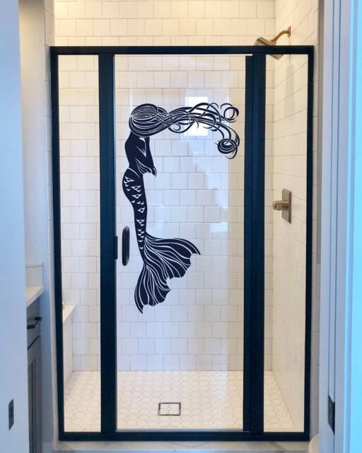 Mermaid Wall Art Decal, Vinyl Sticker Nymph Girl Waterproof Decor For Home Living Bedroom Bathroom Shower Cabin #160 - image 1