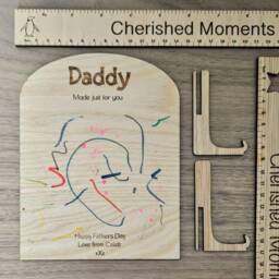 A Drawing For Daddy Personalised Plaque, Made You Gift, Fathers Day Gift From Daughter, Birthday Him Toddler, Meaningful - thumbnail 3