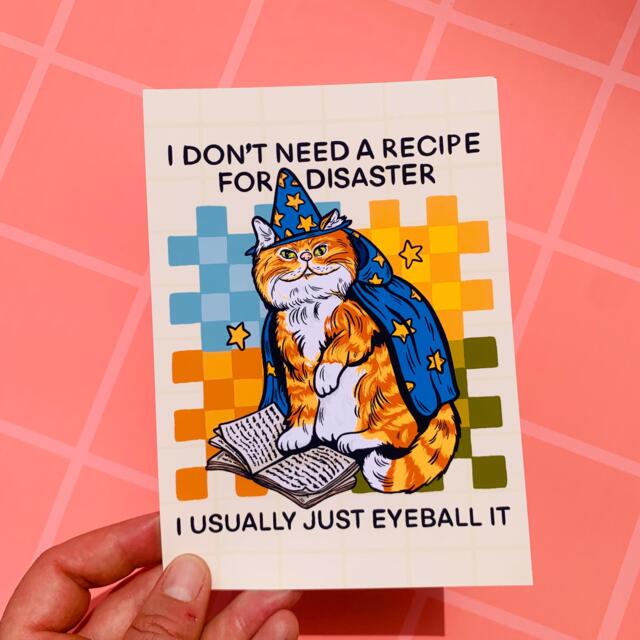 Funny Cat Art Print Wall Decor Cubicle Sarcastic Meme Gift Coworker Silly Reading Classroom Nerdy Game Room - image 1