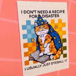 Funny Cat Art Print Wall Decor Cubicle Sarcastic Meme Gift Coworker Silly Reading Classroom Nerdy Game Room - thumbnail 3