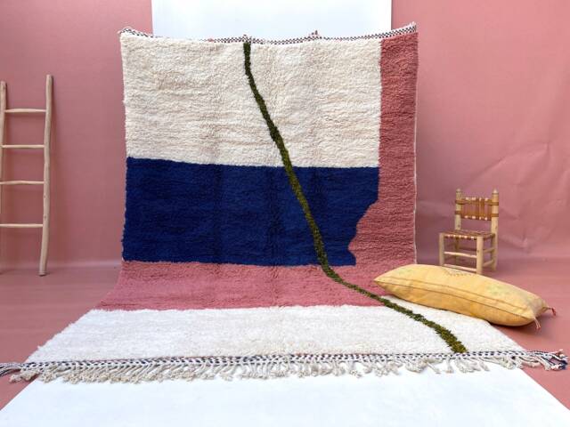 Custom Beni Ourain Rug Handwoven Moroccan Wool Carpet - image 1
