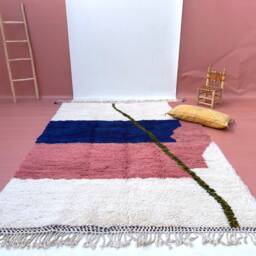 Custom Beni Ourain Rug Handwoven Moroccan Wool Carpet - thumbnail 4