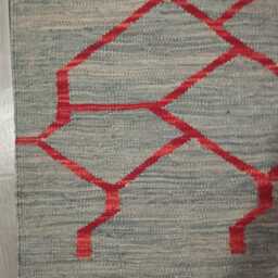 Minimalist Scandinavian Runner, Handmade Artisan Afghan Turkish Persian Swedish Style Flatweave Natural Wool Kilim Runner Rug 204x62 cm - thumbnail 4