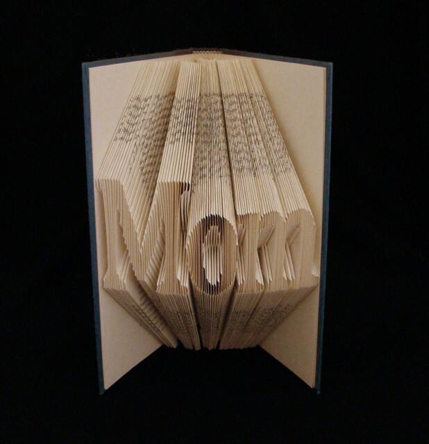 Mom Names & People 3 Letters Folded-Book Art Sculpture - image 1