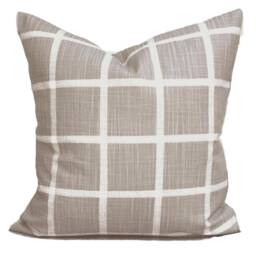 Tan Pillow Cover Sale, Farmhouse For 20x20 Pillow, 18x18 16x16 All Sizes Incl Euro Shams - thumbnail 1