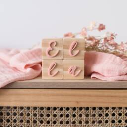 Personalised Wooden Name Blocks - Mini Baby - thumbnail 2