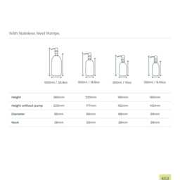 Amber Glass Soap Dispenser Stainless Steel Pump, Recycled UK Made - thumbnail 3