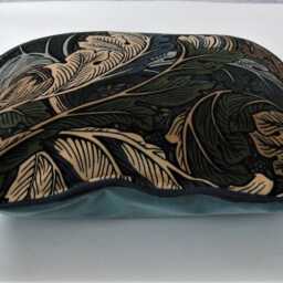 William Morris Acanthus, Arts & Crafts, Grey, Beige Olive Green Velvet Cushion Cover, Throw Pillow Home Decor - thumbnail 2