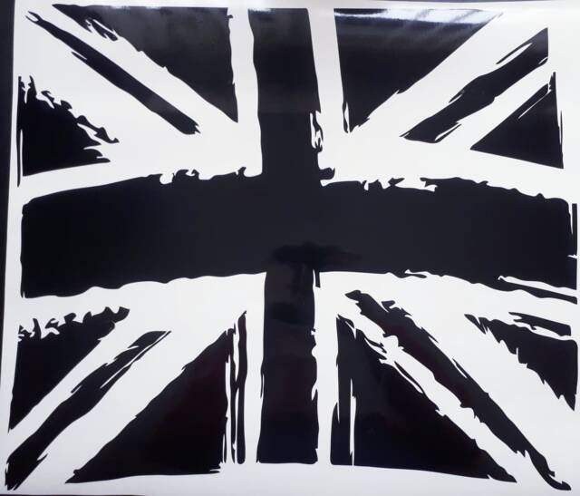 Union Jack Flag Decal Decor Car Van Bonnet Vinyl Side Sticker Hood Graphic Sign Motorhome Campervan Wall Art