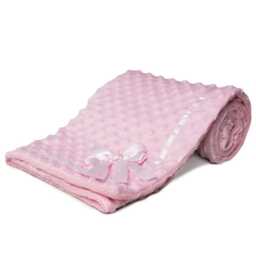 Personalised Baby Blanket - Bubble Fabric Sherpa Embroidered Newborn Gift Shower Keepsake - thumbnail 4